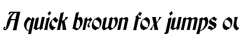 Preview of ThorntonCondensed Italic