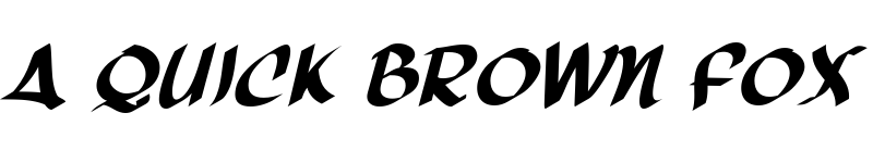 Preview of Three Arrows Italic