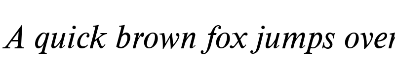 Preview of Timeless Becker Italic