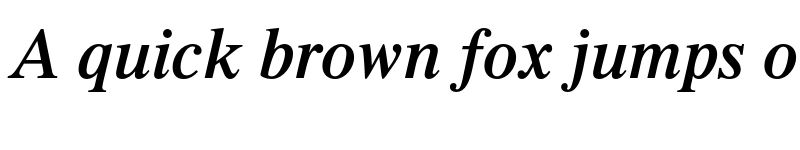 Preview of Times LT Std Semibold Italic