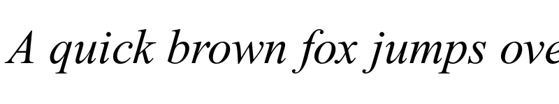 Preview of Times New Roman PS Italic