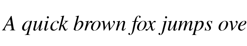 Preview of Times S Italic