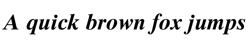 Preview of Times Ten Cyr Upright Bold Italic