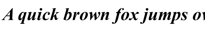 Preview of Times2 New Roman Bold Italic Turkce