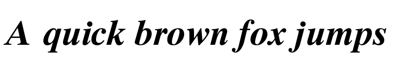 Preview of TimesTenGreek Upright Bold Italic