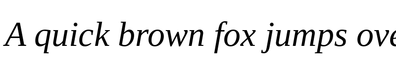 Preview of Tinos Italic