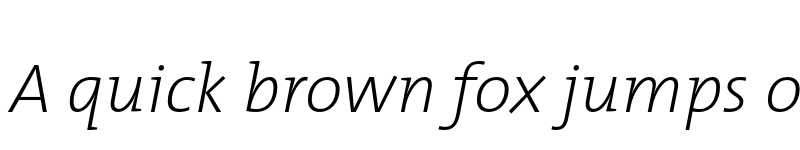 Preview of TMixExtraLight Italic