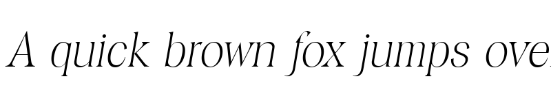 Preview of Toledo-Serial-ExtraLight RegularItalic