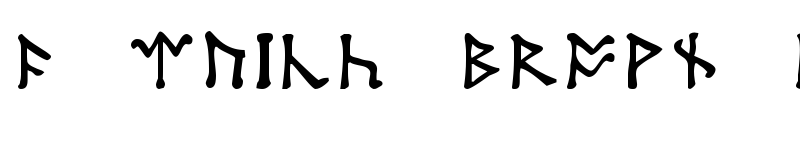 Preview of Tolkien Dwarf Runes Regular