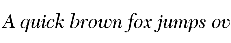 Preview of Transitional 511 Italic