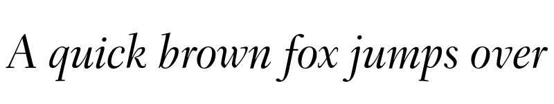 Preview of Transitional 551 Medium Italic