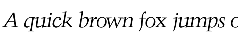 Preview of Troubadour RegularItalic