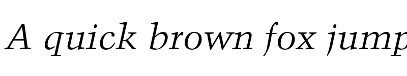 Preview of TrumpMediaeval LT Italic