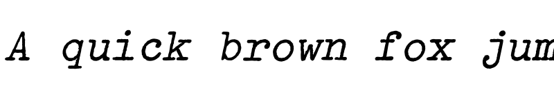 Preview of Typewriter Bold Oblique