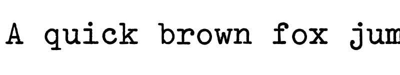 Preview of Typewriter ExtraBold Regular