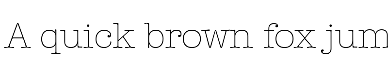Preview of Typewriter-Serial-ExtraLight Regular