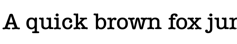 Preview of Typewriter-Serial-Medium Regular