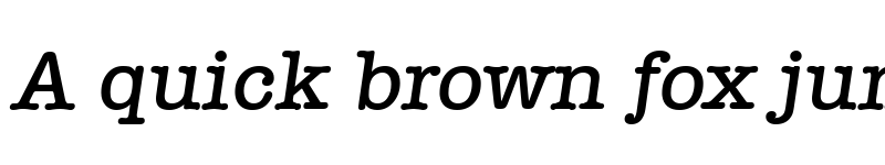 Preview of Typewriter-Serial-Medium RegularItalic