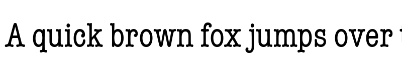 Preview of TypewriterCondensed Regular