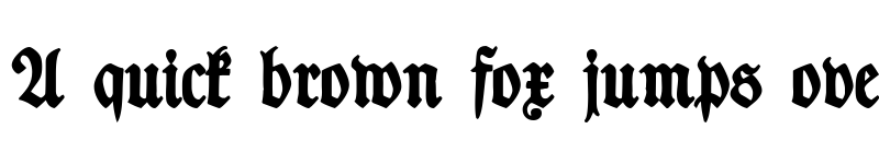 Preview of TypographerFraktur Bold