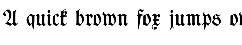 Preview of TypographerFraktur Medium