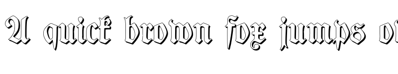 Preview of TypographerFraktur Shadow Regular