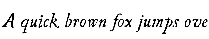 Preview of UglyQua Italic