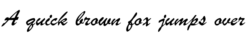 Preview of UkrainianBrushScript Regular