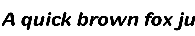 Preview of UlissaRounded Bold Italic