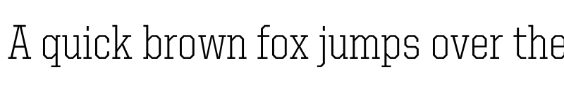 Preview of United Serif SemiCond Light