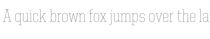 Preview of United Serif SemiCond Thin