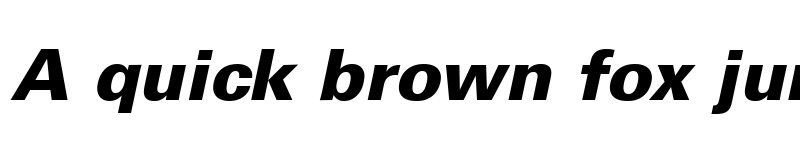 Preview of Univers LT 55 Bold Italic