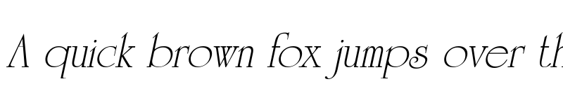 Preview of UniversityOrnate Italic