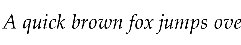 Preview of URWPalladioT Italic