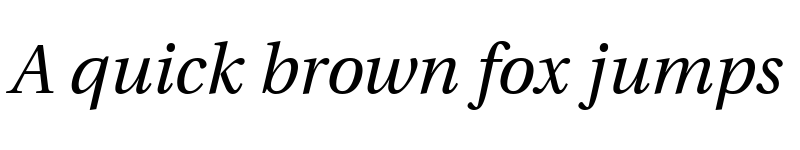 Preview of Utopia SC Italic