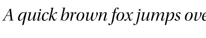 Preview of Utopia Std Display Italic