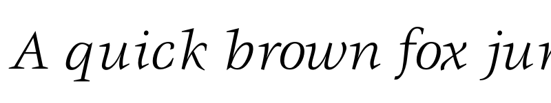 Preview of Veljovic Book Italic