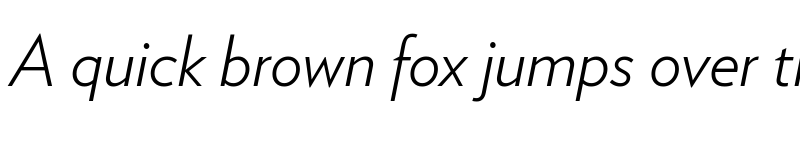 Preview of Verlag Light Italic