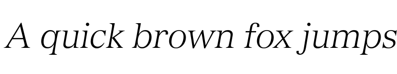 Preview of Versailles Light Italic