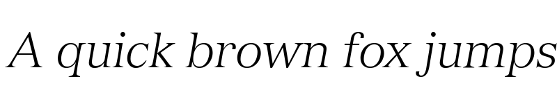 Preview of Versailles LT Light Italic