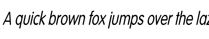 Preview of Vogel Condensed Italic