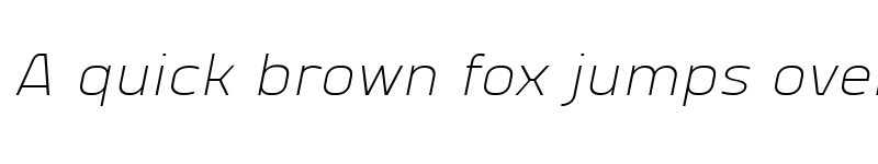 Preview of Vogie Extra Light Italic