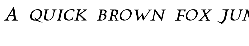 Preview of VTCSwitchbladeRomance Italic