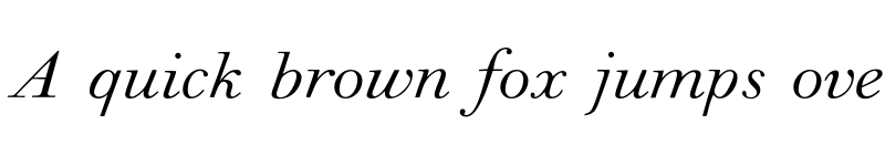 Preview of Walbaum Italic