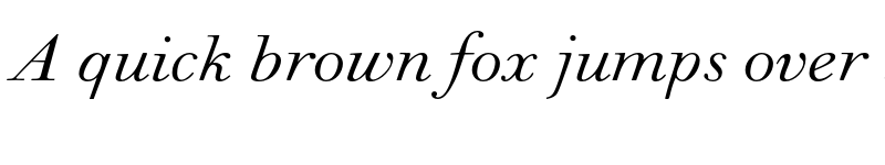 Preview of Walbaum MT Std Italic