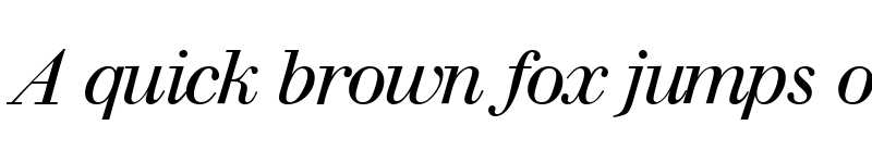 Preview of WalbaumDisplay RegularItalic