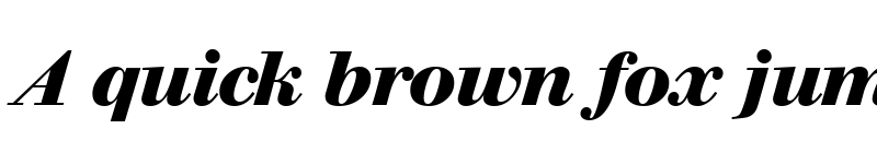 Preview of WalbaumDisplayHeavy RegularItalic