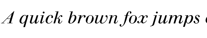 Preview of WalbaumEF Regular Italic