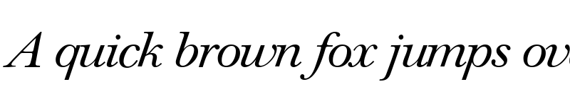 Preview of WalbaumOriginal RegularItalic