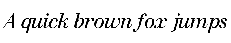 Preview of WalbaumSSK Italic